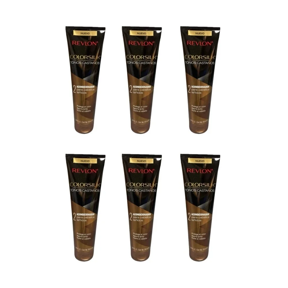 Revlon‎ Colorsilk Brown Color Care Conditioner 8.45 oz Hydrating Shine Lot of 6